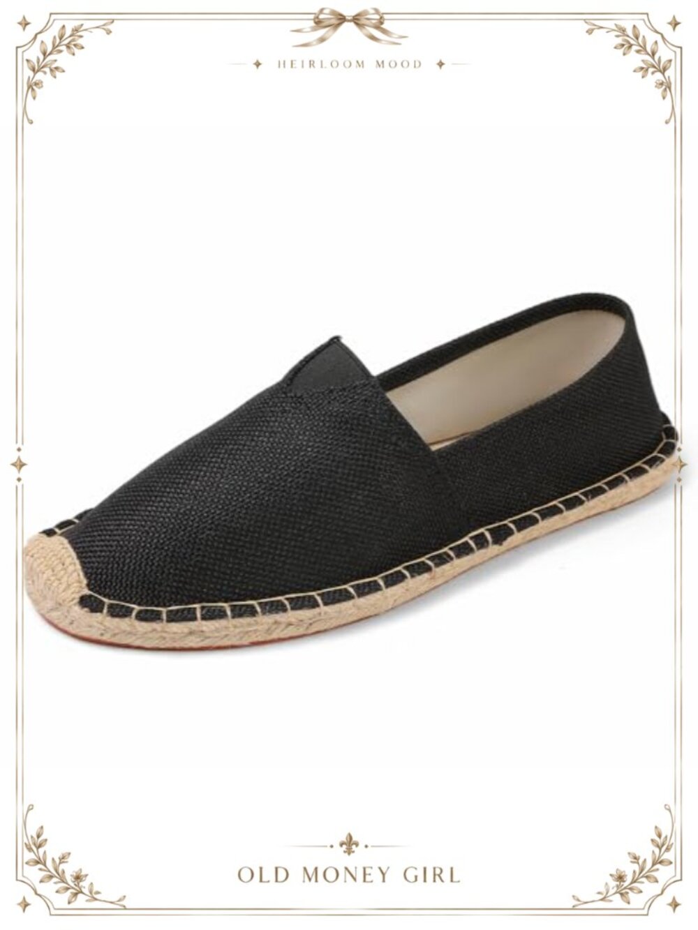 Canvas Slip On Espadrilles Loafers Flat Comfortable Casual